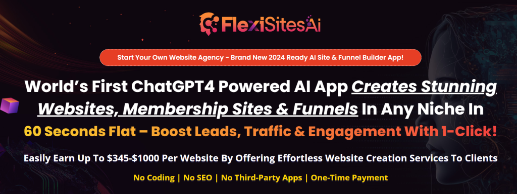 Start Your Own Website Agency - Brand New 2024 Ready AI Site & Funnel Builder App